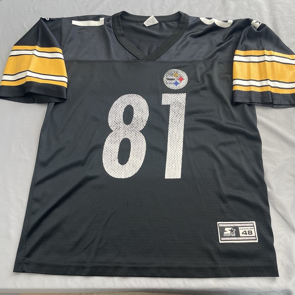 Vintage Pittsburgh Steelers Starter Jersey Size L 48 #81 CHARLES JOHNSON 90's